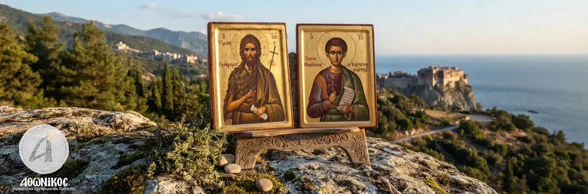 Η Σύλληψη του Τιμίου Προδρόμου και η Μνήμη του Οσίου Νικολάου του Καρπενησιώτη: Πνευματικοί Φάροι της Ορθόδοξης Πίστης  - Athonian.gr