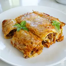 Juicy Cannelloni with Minced Meat & Vegetables (No Béchamel)  - Athonian.gr