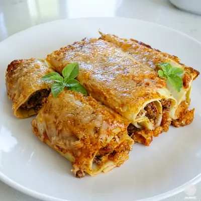 Juicy Cannelloni with Minced Meat & Vegetables (No Béchamel)  - Athonian.gr