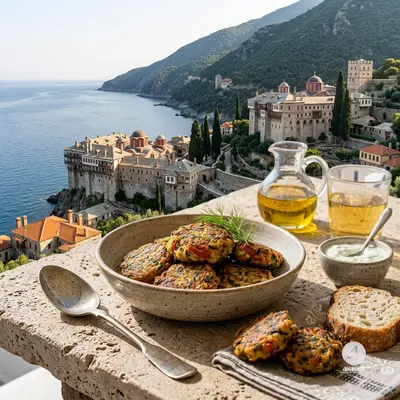 Authentic Santorini Tomato Fritters (Ntomatokeftedes)  - Athonian.gr