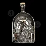 Silver Pendant Virgin Mary Portaitissa Iviron 131 - Jewelry στο Athonian.gr