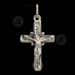 Silver Cross Necklace 925° with Crucified Jesus Christ (14) - Jewelry στο Athonian.gr