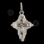 Silver Reliquary Cross Necklace 925° with Screw (7) - Jewelry στο Athonian.gr