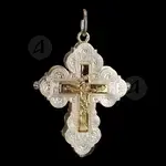 Silver Screw Cross Necklace 1 - Jewelry στο Athonian.gr