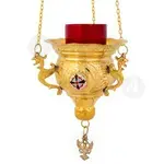 Hanging Vigil Lamp Gold Plated (231e-HC) - Ecclesiastical Utensils στο Athonian.gr