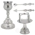 Set Chalice Nickel Plated (9985n) - Ecclesiastical Utensils στο Athonian.gr