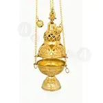Church Censer Gold Plated (201e) - Ecclesiastical Utensils στο Athonian.gr