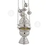 Church Censer Nickel Plated (9390N) - Ecclesiastical Utensils στο Athonian.gr