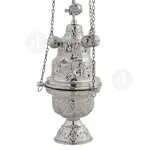 Church Censer Nickel Plated (9392n) - Ecclesiastical Utensils στο Athonian.gr