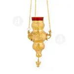Hanging Vigil Lamp Gold Plated (409e-HC) - Ecclesiastical Utensils στο Athonian.gr