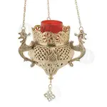 Hanging Vigil Lamp Bronze (9688b) - Ecclesiastical Utensils στο Athonian.gr