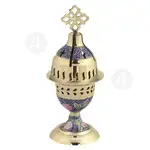 Home Table Vigil Lamp with Smalt (9372C-mov) - Ecclesiastical Utensils στο Athonian.gr