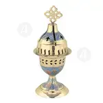 Home Table Vigil Lamp with Smalt (9372bc-blu) - Ecclesiastical Utensils στο Athonian.gr