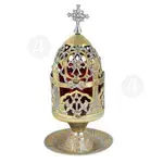 Home Table Vigil Lamp Bronze (9876gn) - Ecclesiastical Utensils στο Athonian.gr