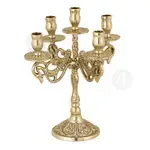 Five Candle Holder Bronze (9811B) - Ecclesiastical Utensils στο Athonian.gr