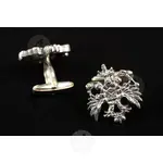 Silver Cufflinks Double-headed Eagle (DH03S) - Jewelry στο Athonian.gr