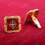 Gold Plated Silver Cufflinks 925 (01) - Jewelry στο Athonian.gr