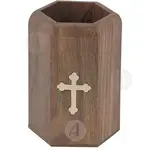 Wooden Pencil Case with Cross (9610) - Ecclesiastical Utensils στο Athonian.gr