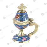 Home Enamel Thurible in Blue Color (8599c.blu) - Ecclesiastical Utensils στο Athonian.gr