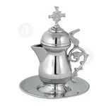 Zeon Nickel-plated with Lid (7751n) - Ecclesiastical Utensils στο Athonian.gr