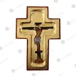 Wooden Wall Cross with the Crucifix (S.1712) - Monastic Handiwork στο Athonian.gr