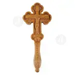 Wood Carved Blessing Cross (BLE-1707) - Handiwork στο Athonian.gr