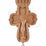 Wooden Carved Necklace Cross (PRI-1006) - Handiwork στο Athonian.gr