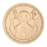 Wooden Stamp for Holy Bread Prosphora 16cm Virgin Mary - Handiwork στο Athonian.gr