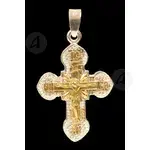Silver Cross Necklace with Crucified Jesus Christ (61B) - Jewelry στο Athonian.gr