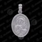 Silver Pendant Virgin Mary Portaitissa - Jewelry στο Athonian.gr