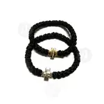 Black Prayer Rope 33 Knots with Cross (33003MA) - Prayer ropes στο Athonian.gr
