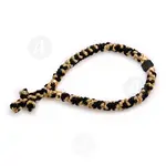 Gold Thread Prayer Rope with 35 Knots (BLAGOL-35-BLK) - Prayer ropes στο Athonian.gr