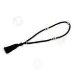 100 Knots Black Silk Prayer Rope Karidokompos (100K-BLA) - Prayer ropes στο Athonian.gr