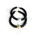 Black Satin Prayer Ropes 33 Knots with Cross (33K100MA) - Prayer ropes στο Athonian.gr