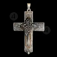 Silver Screw Cross Necklace 122 - Jewelry στο Athonian.gr