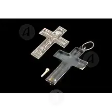 Silver Screw Cross Necklace 137 - Jewelry στο Athonian.gr