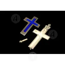 Silver Reliquary Cross Necklace 925° with Screw (144) - Jewelry στο Athonian.gr