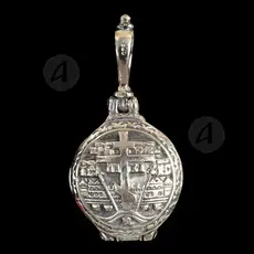 Silver Screwed Pendant 925 Saint Panteleimon (147) - Jewelry στο Athonian.gr