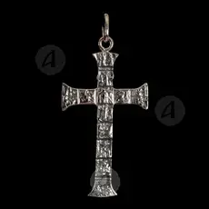 Silver Cross Necklace 925° with Crucified Jesus Christ (34) - Jewelry στο Athonian.gr