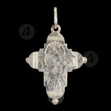 Silver Screw Cross Necklace 3 - Jewelry στο Athonian.gr