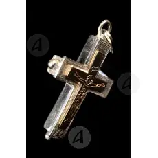 Silver Screw Cross Necklace 42 - Jewelry στο Athonian.gr