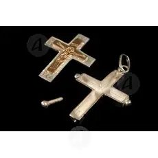 Silver Screw Cross Necklace 42 - Jewelry στο Athonian.gr