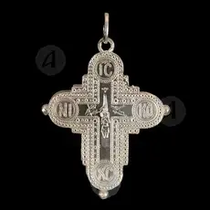 Silver Screw Cross Necklace 55 - Jewelry στο Athonian.gr