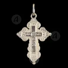 Silver Screwed Cross Necklace 925° (83) - Jewelry στο Athonian.gr