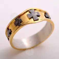 9 Τάγματα Αγγέλων - Επιχρυσωμένο Δαχτυλίδι (050513) -  Κοσμήματα στο Athonian.gr