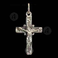 Silver Cross Necklace 925° with Crucified Jesus Christ (14) - Jewelry στο Athonian.gr