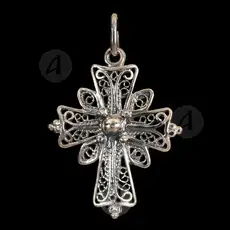Mount Athos Silver Cross Necklace 925° (35) - Jewelry στο Athonian.gr