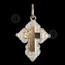 Silver Screw Cross Necklace 81 - Jewelry στο Athonian.gr