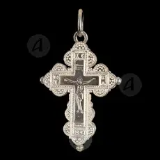 Silver Screwed Cross Necklace 925° (83) - Jewelry στο Athonian.gr