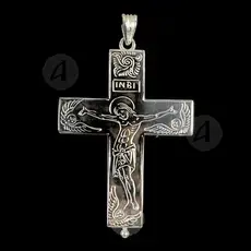 Silver Screw Cross Necklace 122 - Jewelry στο Athonian.gr